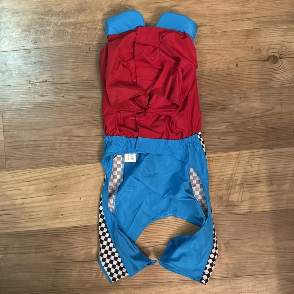 Hide and Eek Dog Race Car Driver Costume Size Medium